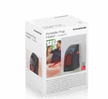 Mini Calefactor de Enchufe Portátil Heatpod InnovaGoods 400 W