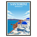 Santorini Greece Poster-0